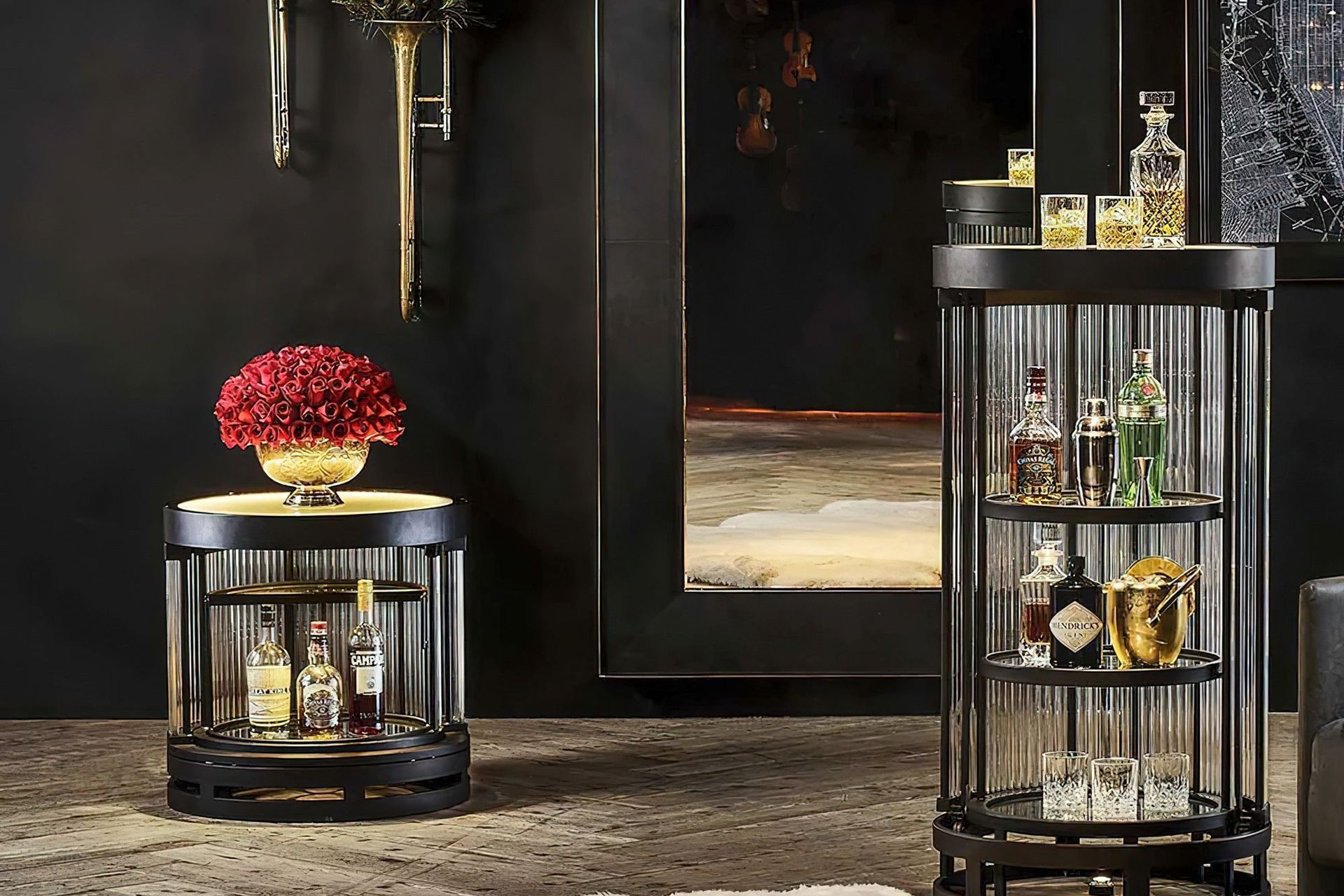 The Bio Hazard Bar Cabinet is a great choice to help you display prized glassware and beverages.