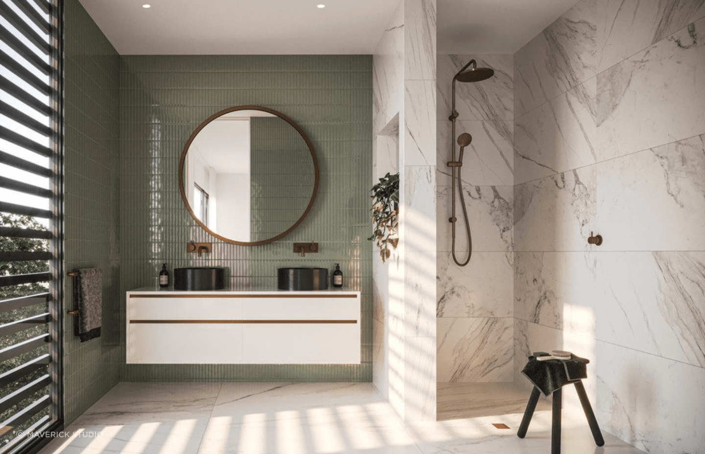 Simple but clever configurations include placing custom storage in underutilised spaces.