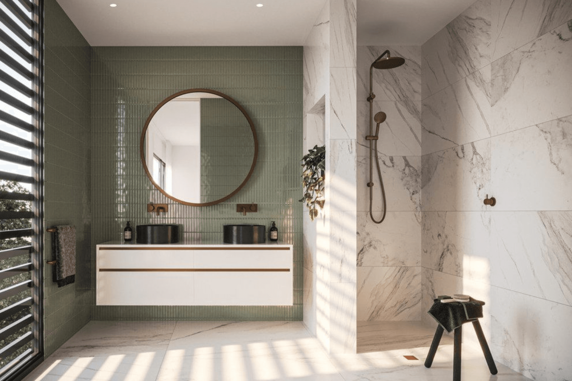 Simple but clever configurations include placing custom storage in underutilised spaces.