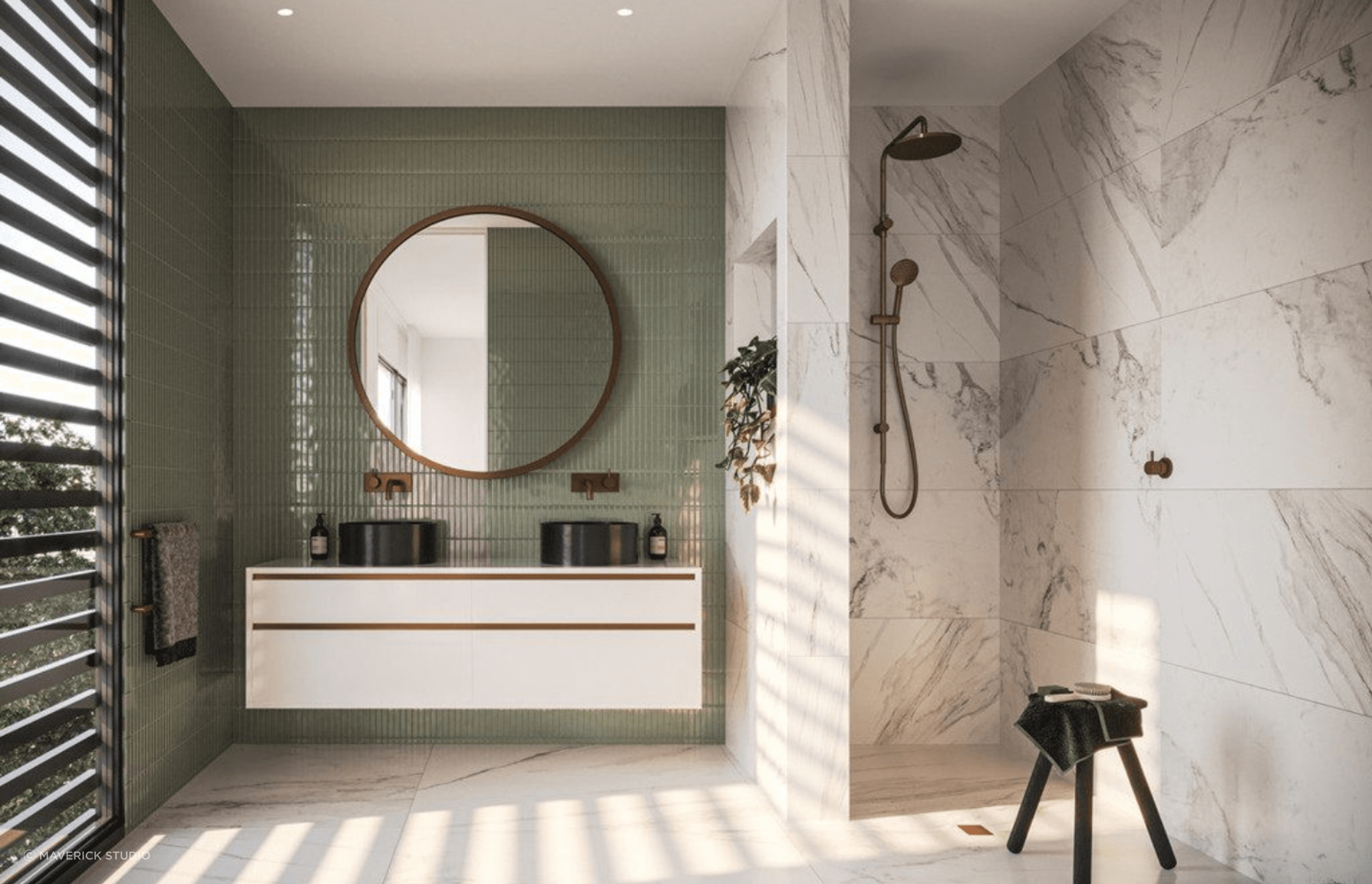 Simple but clever configurations include placing custom storage in underutilised spaces.