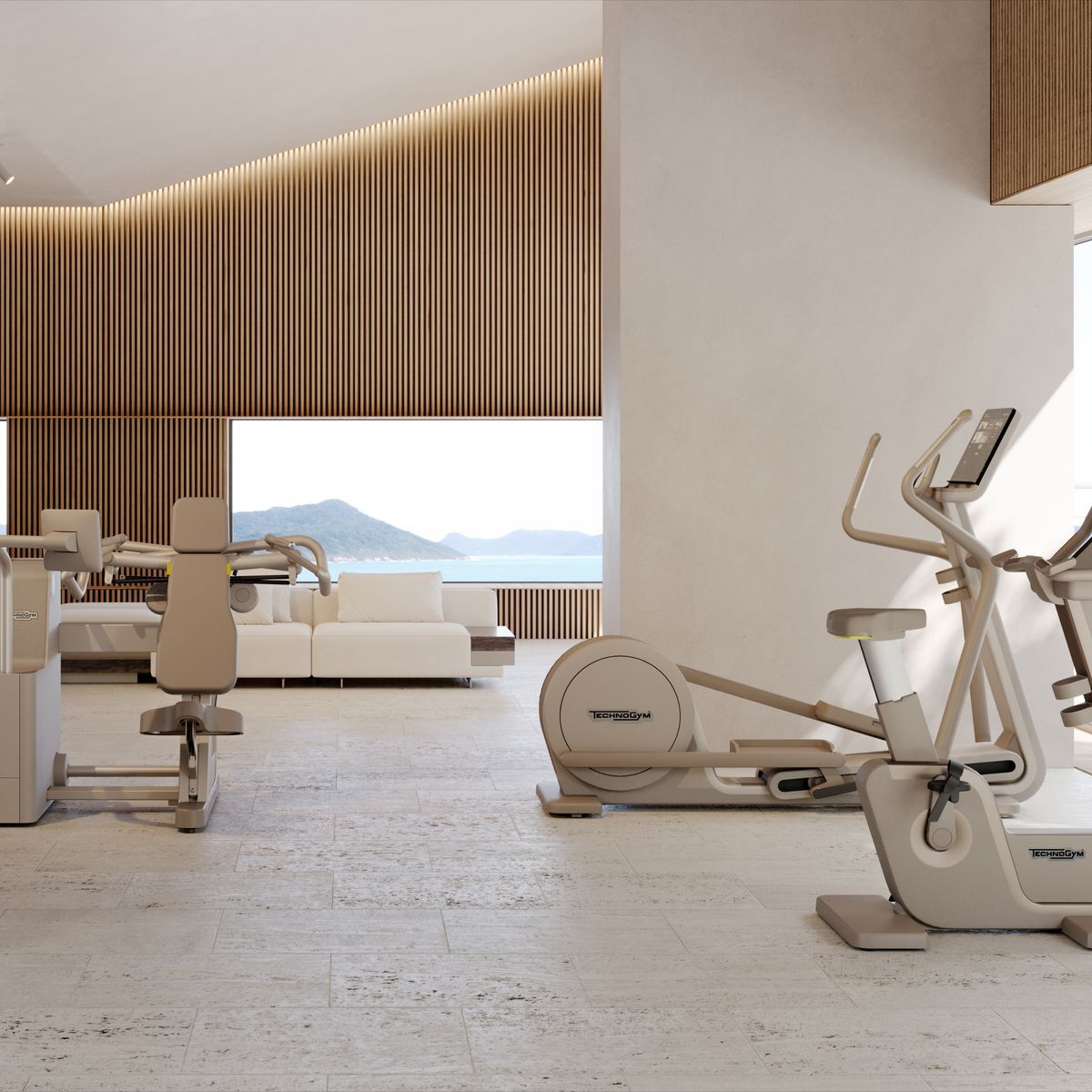 The Technogym Sand Stone collection: Where wellness meets interior design