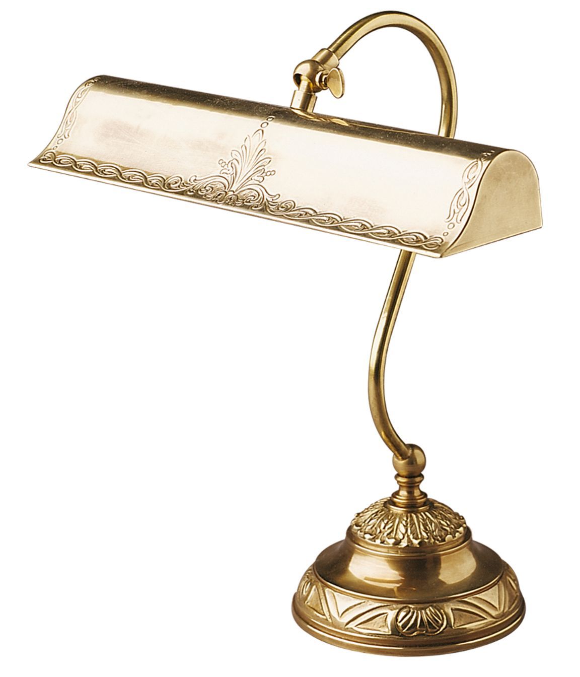 Hamlet desk lamp in polished brass by Pearl Lighting and Brassware