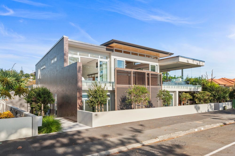 This coastal property evokes sunny Malibu days, with plenty of outdoor space to enjoy summer activities.