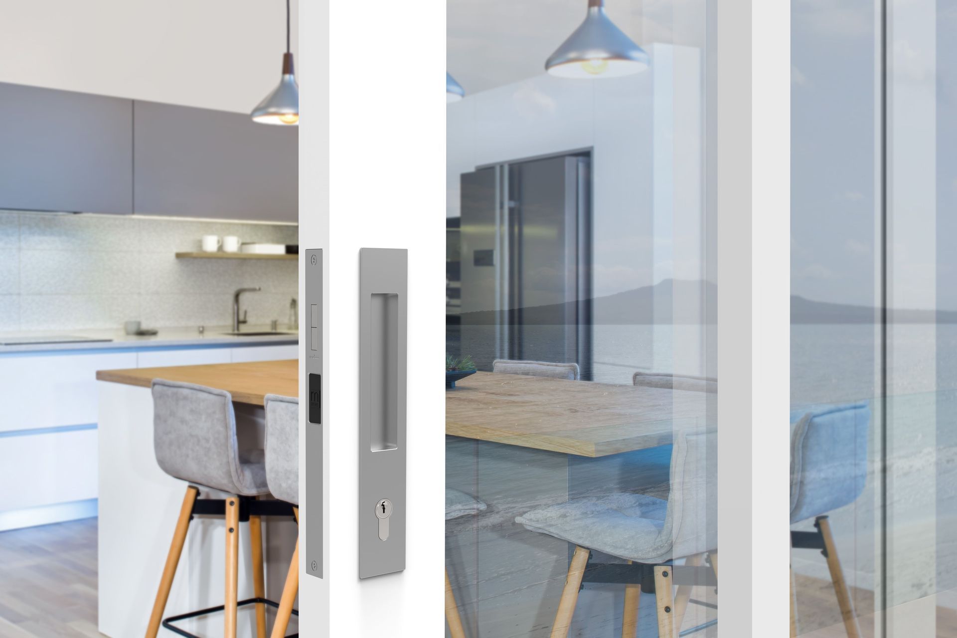 Exterior flush pull mortice set by Mardeco