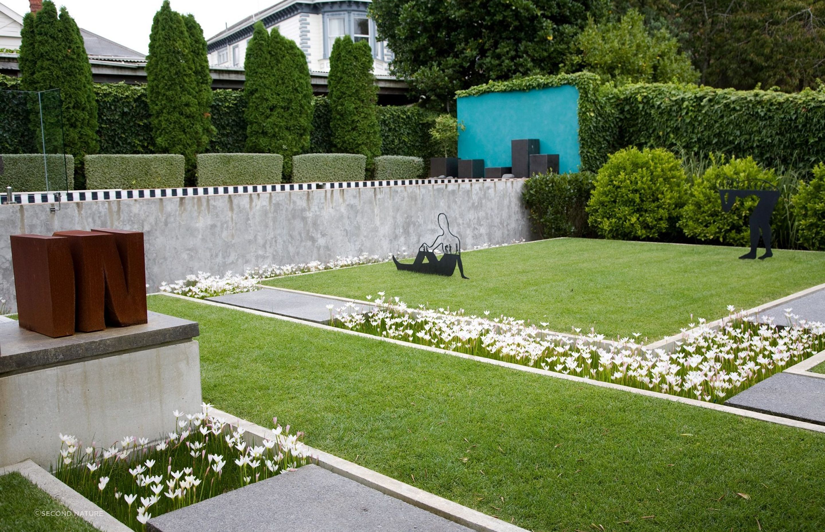 A unique garden in Remuera with a curated collection of fascinating sculptural art.