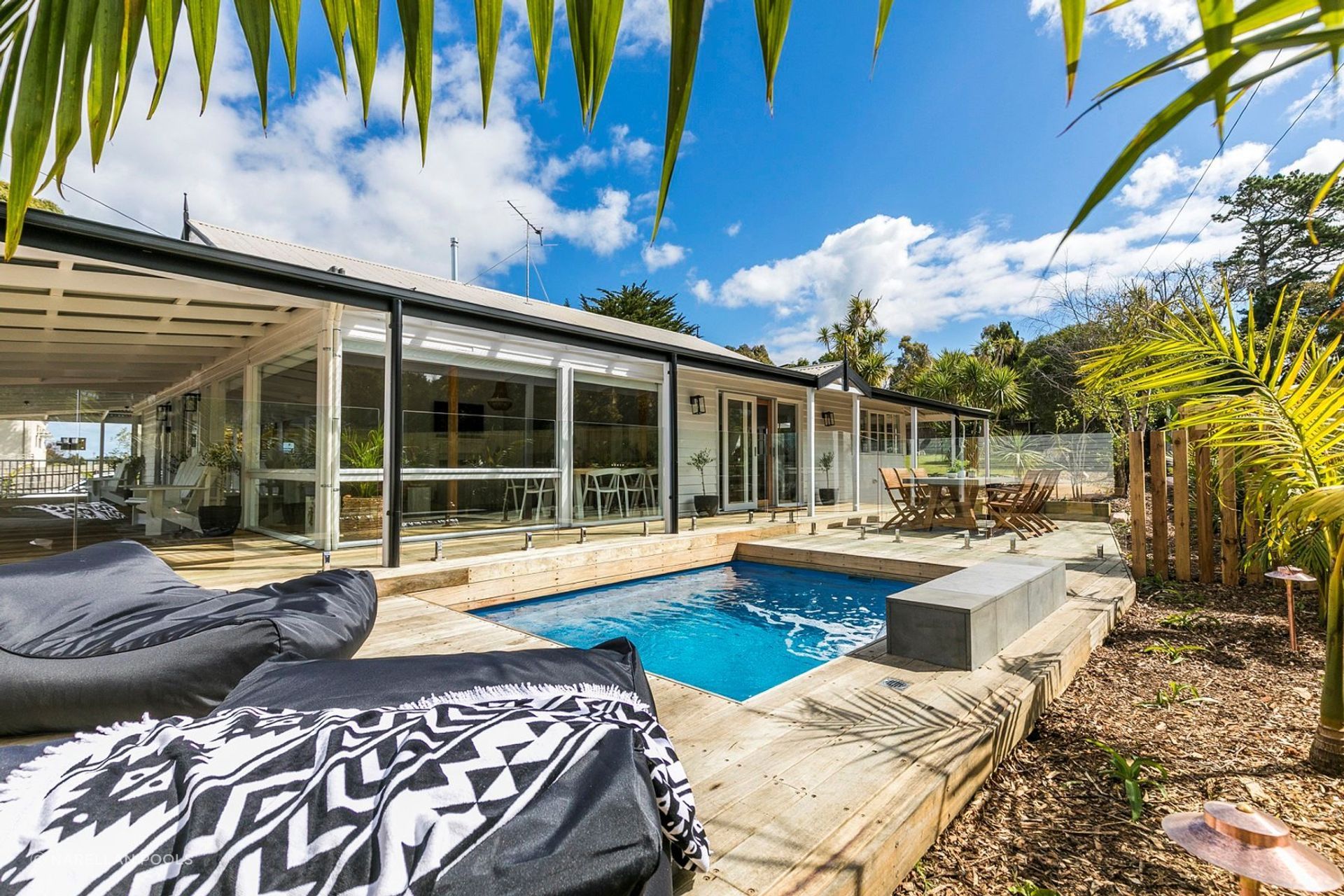 The Eden Plunge Pool by Narellan Pools is great one to relax in on a hot summer's day.