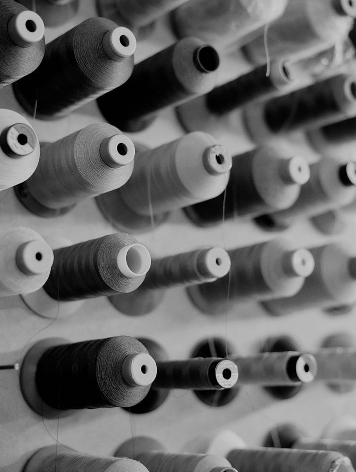 From design to thread selection, cutting, upholstery and everything that goes into crafting a custom piece of furniture, everything happens under the one roof. Photography by Brook James