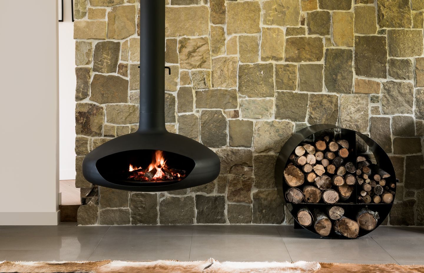 In the Aurora range, the Hearth model is popular for its curved, sculptural aesthetic