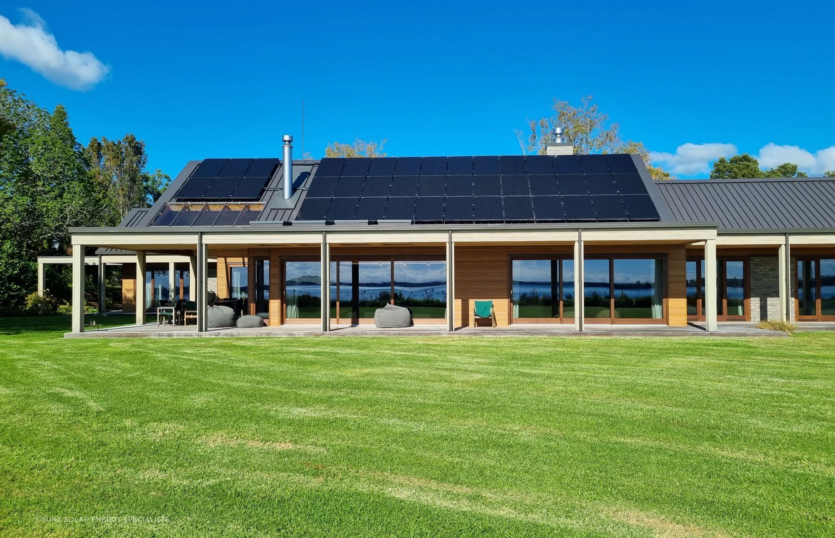 This Hybrid solar power system is an excellent example of modern, renewable energy being used in the home.