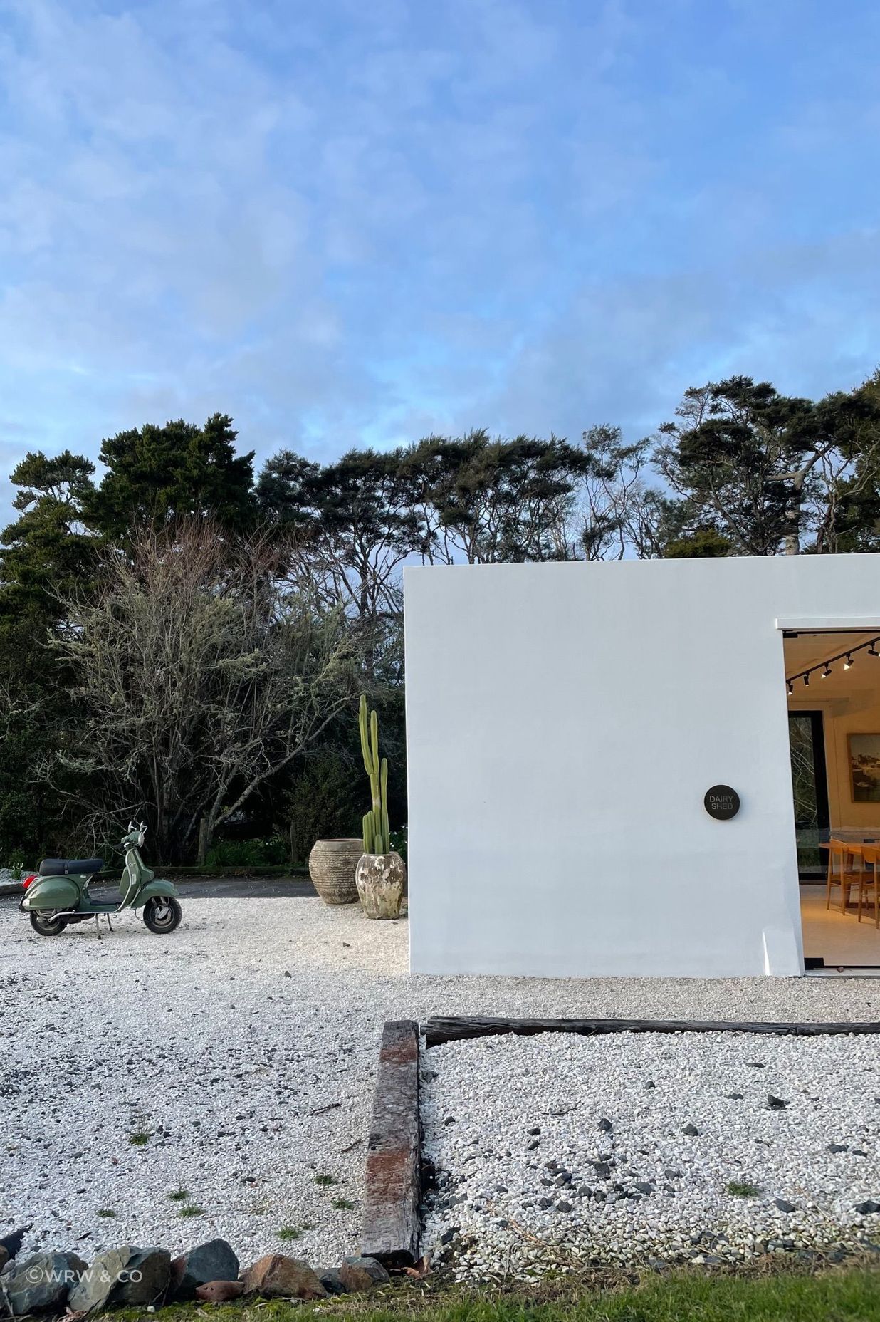 “The showroom design is based on an Italian Masseria (fortified farmhouse) which I fell in love with travelling around Puglia, Italy with my wife.”