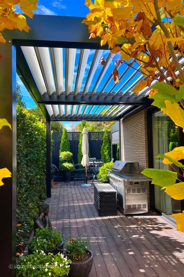 Filter light and wet weather protection while cooking outdoors.