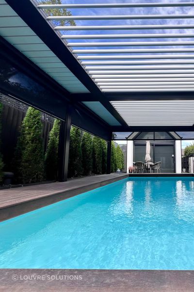 Privacy and protection over the pool.