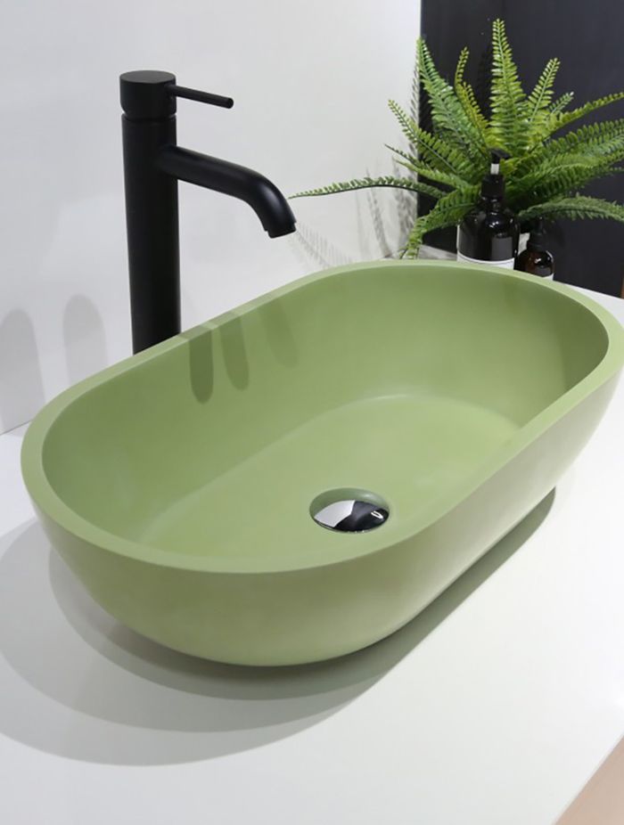 B1312 Green Freestanding Stone Basin 560mm
by Stonebaths