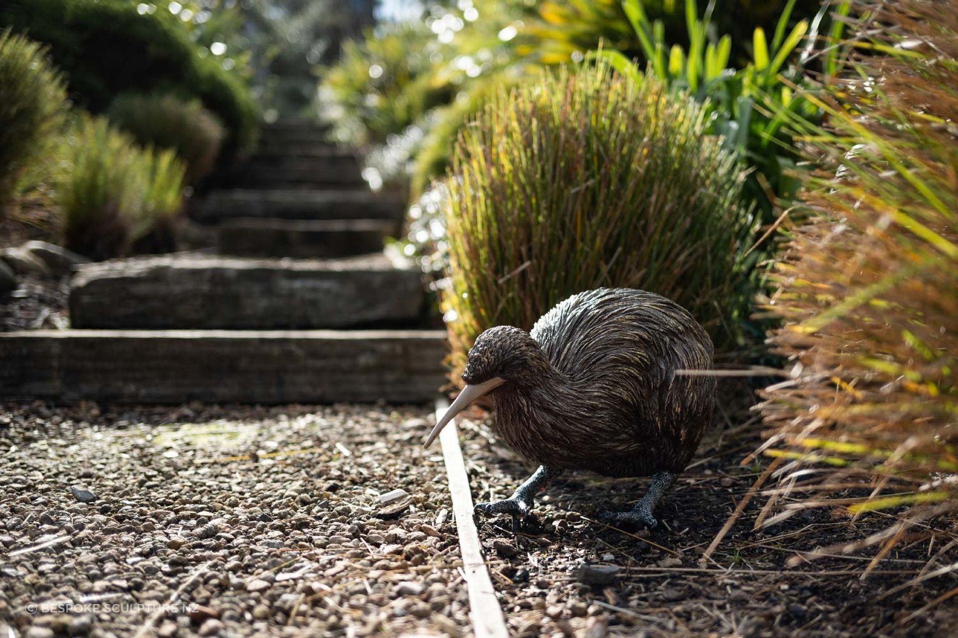 Cast in bronze and showcasing extraordinary detail — the Kiwi by Bespoke Sculpture NZ.