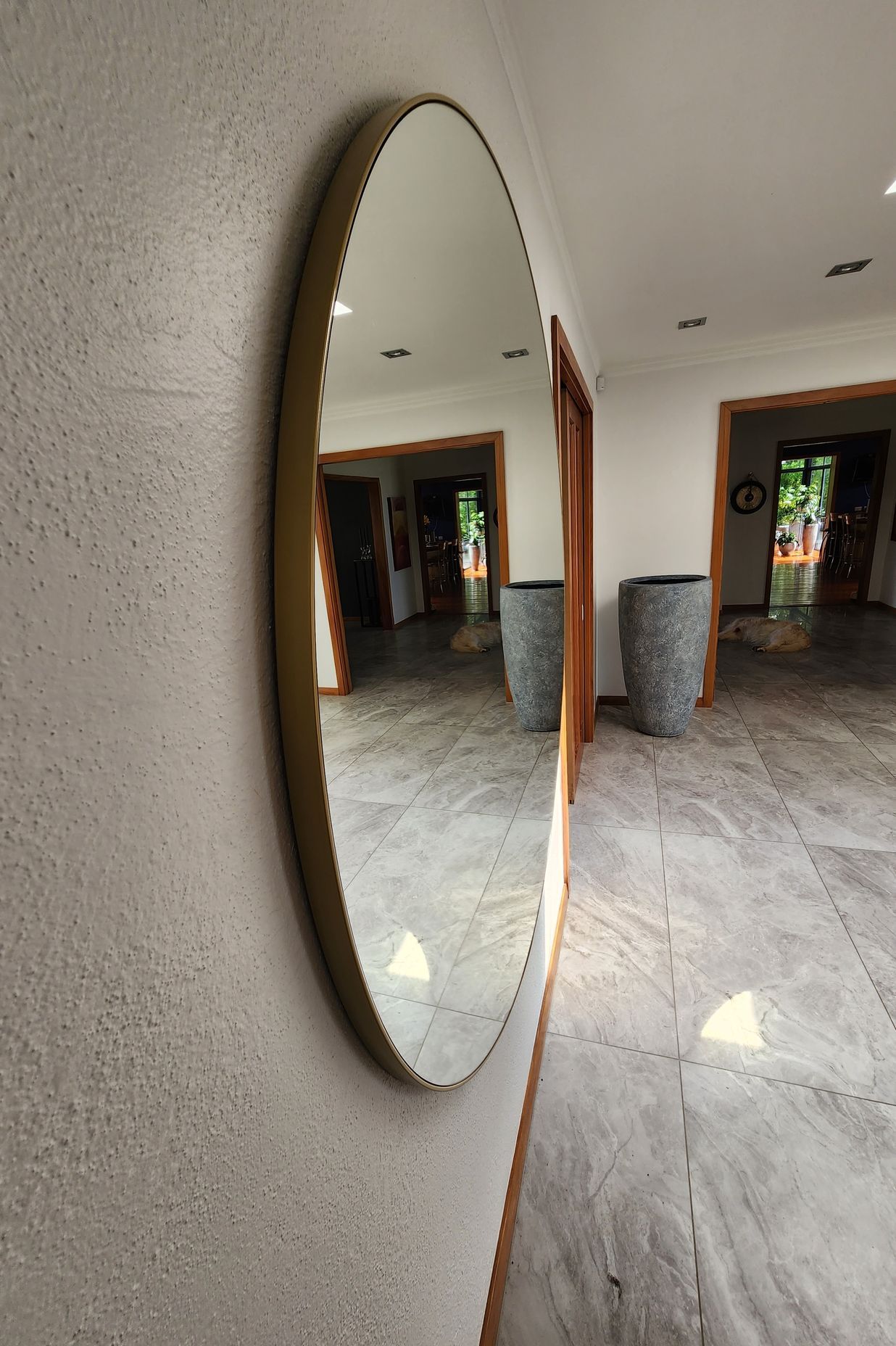The bespoke oversize mirror.