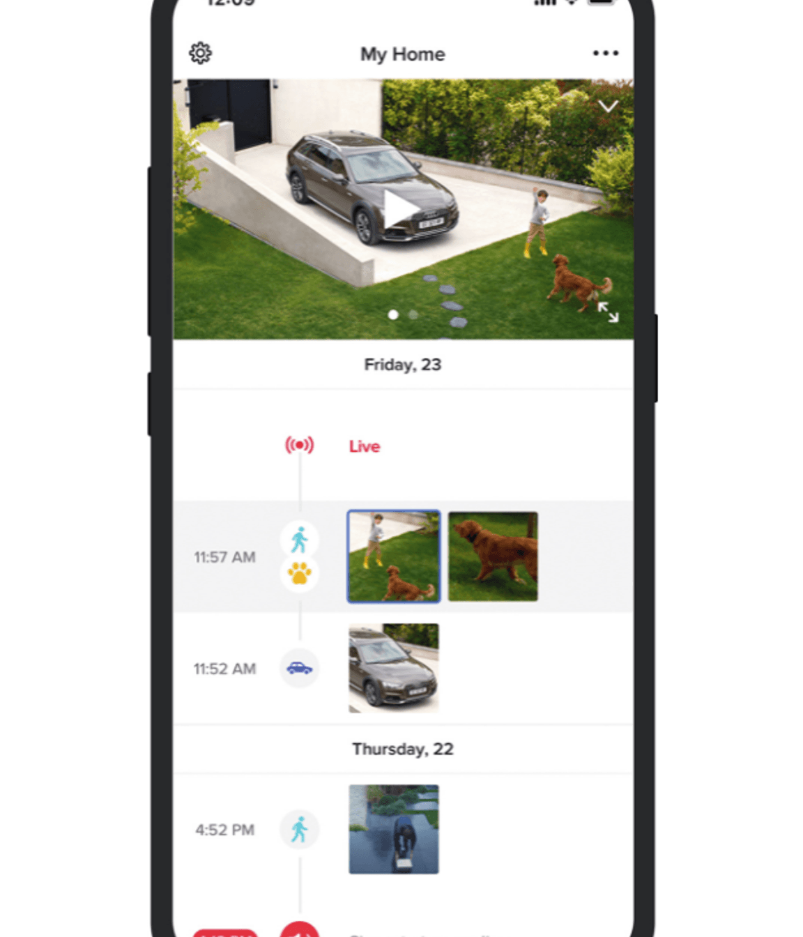 Home + Security liaises with door entry sensors and smart cameras, remotely setting scenes and scenarios to suit any lifestyle. 