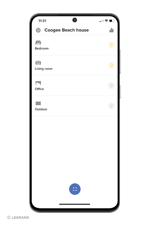 Home + Control is constantly evolving to include features such as Legrand EV chargers, and is used for controlling main switchgear ranges.