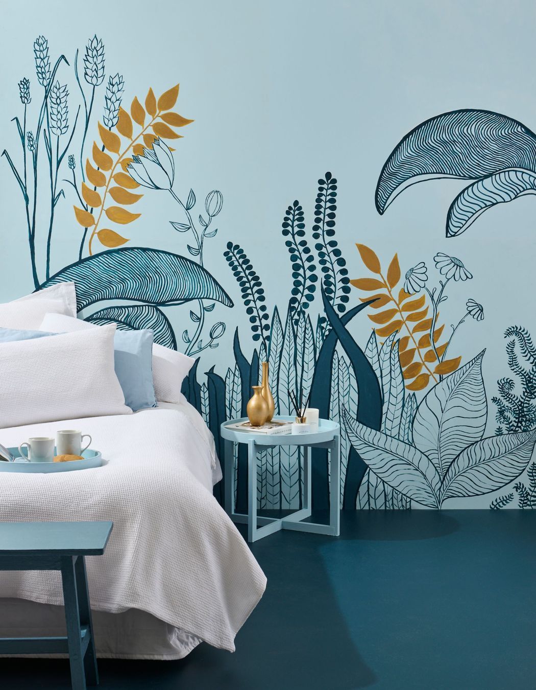 Peaceful blues are ideal for bedrooms - Resene Escape - Syling Megan Harrison-Turner