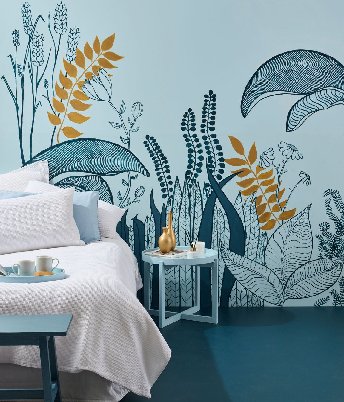 Peaceful blues are ideal for bedrooms - Resene Escape - Syling Megan Harrison-Turner