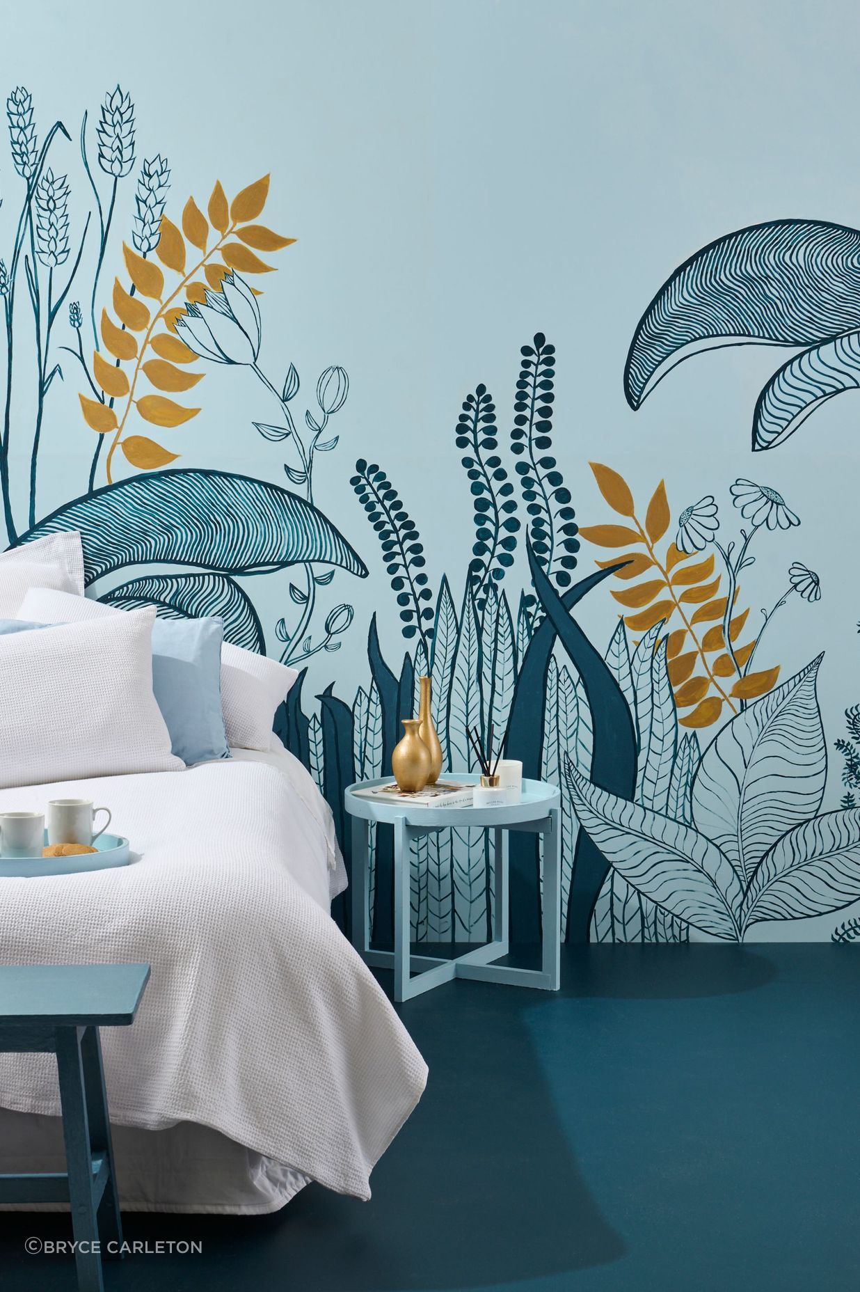 Peaceful blues are ideal for bedrooms - Resene Escape - Syling Megan Harrison-Turner