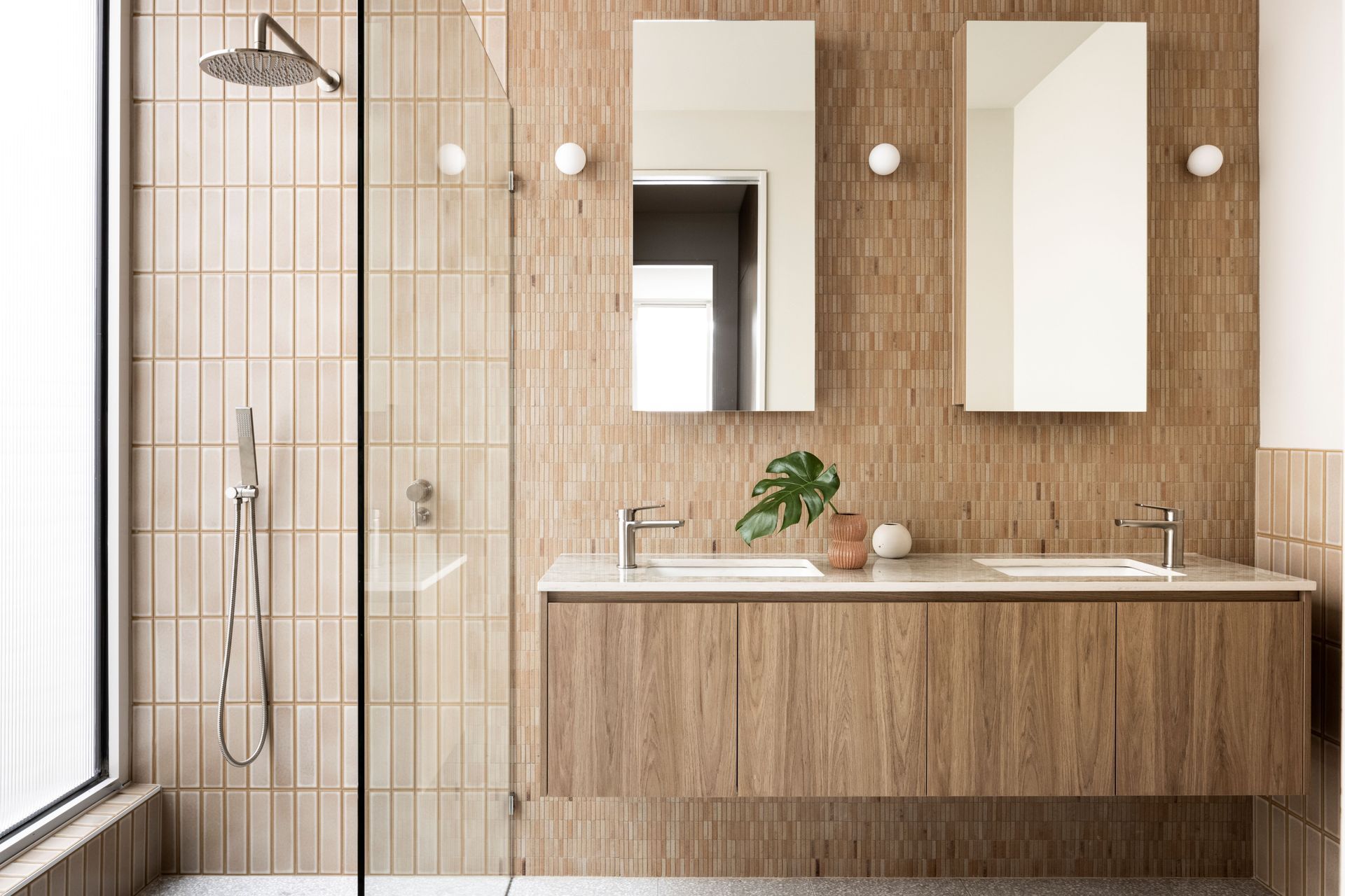 The Kreuz Terracotta Matt Finger Mosaic.