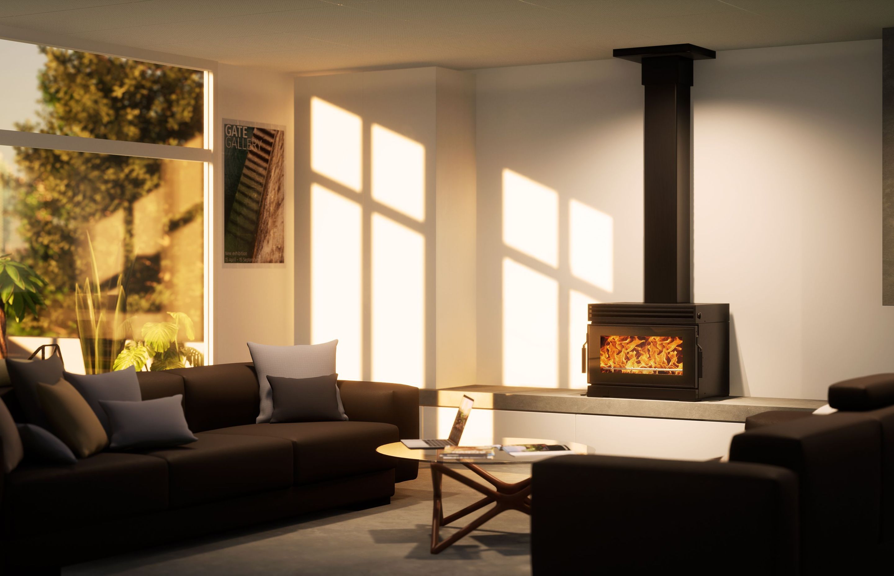 The Olli will heat homes up to 250sqm with ease and is recommended to be used alongside a heat transfer kit for a complete home heating solution.