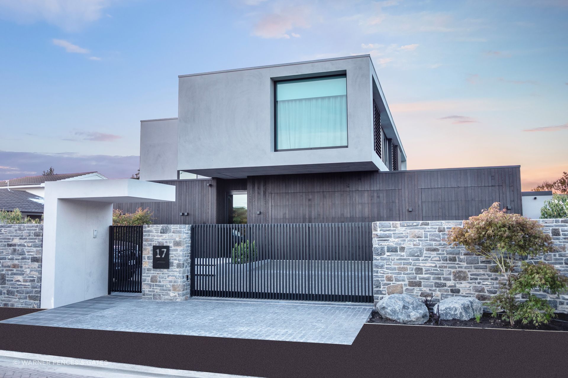 It was vital for the gates to fit in with the home's overall design.