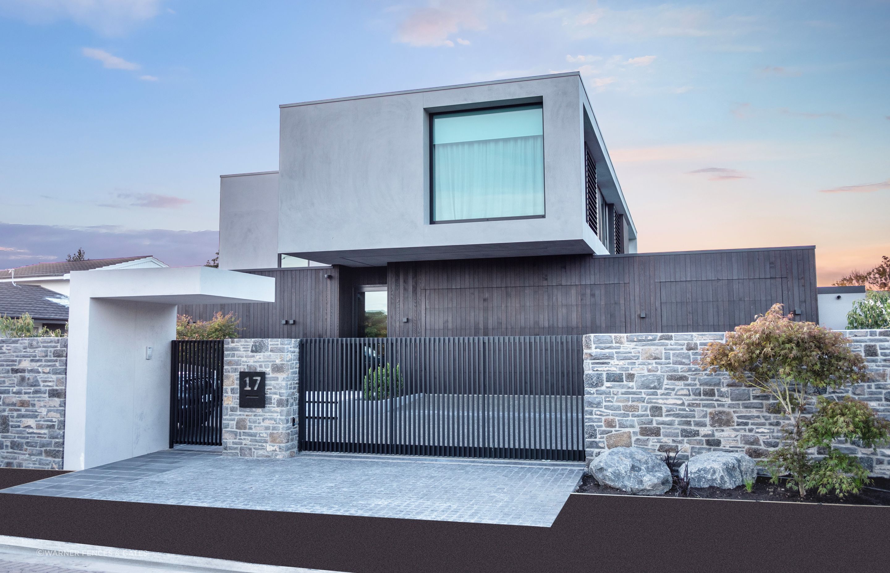 It was vital for the gates to fit in with the home's overall design.