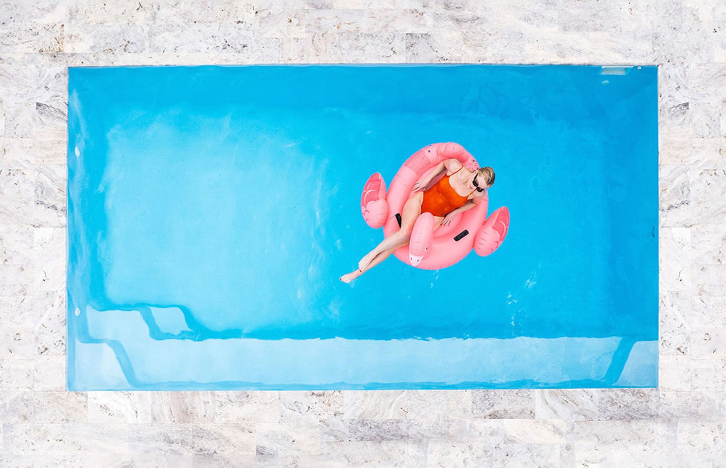 A great example of the classic rectangular shaped pool with the stylish Capri Pool from The PoolHouse.
