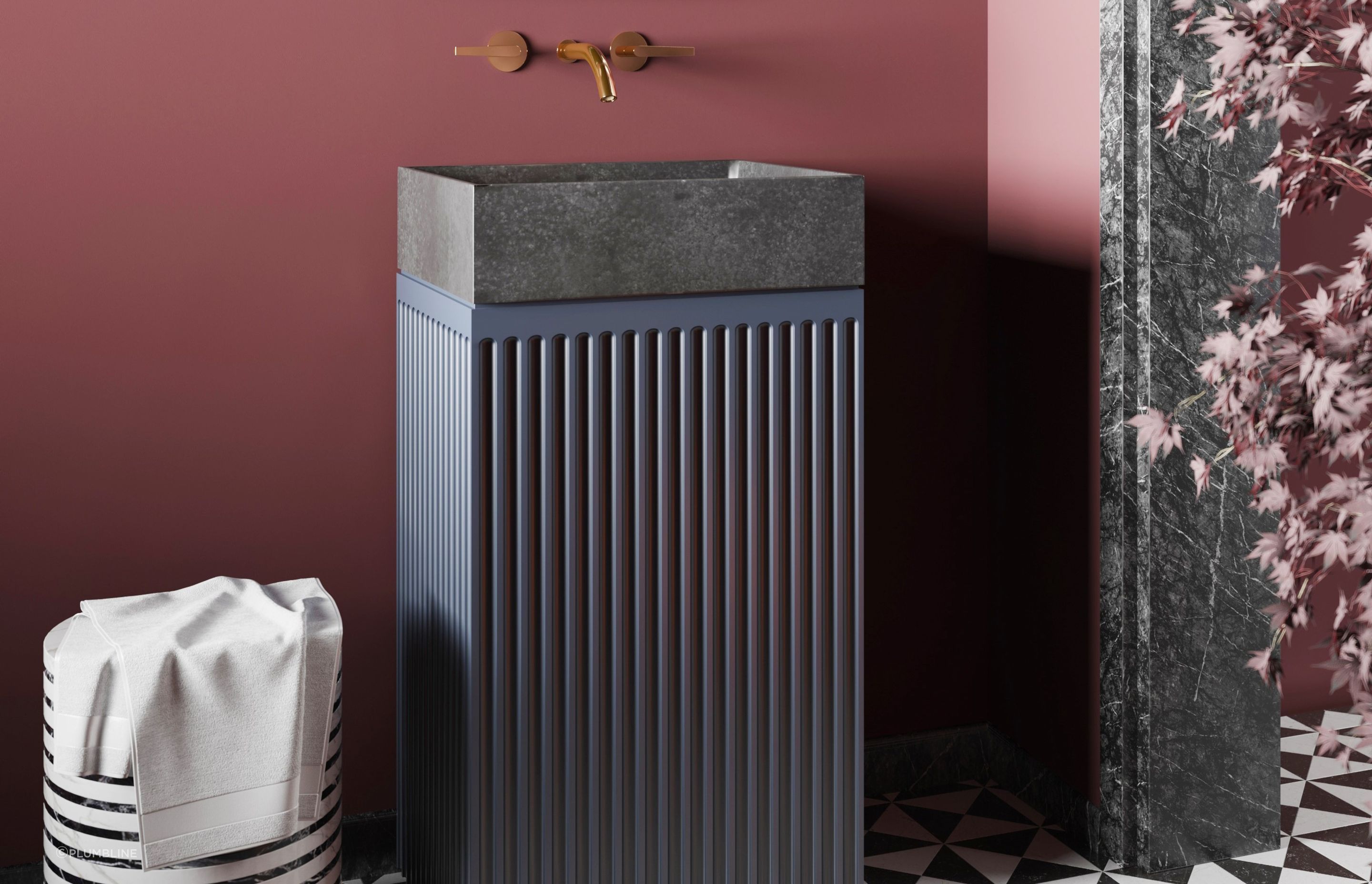 The Doric Colour Pedestal With Basin is a great showpiece for any bathroom.