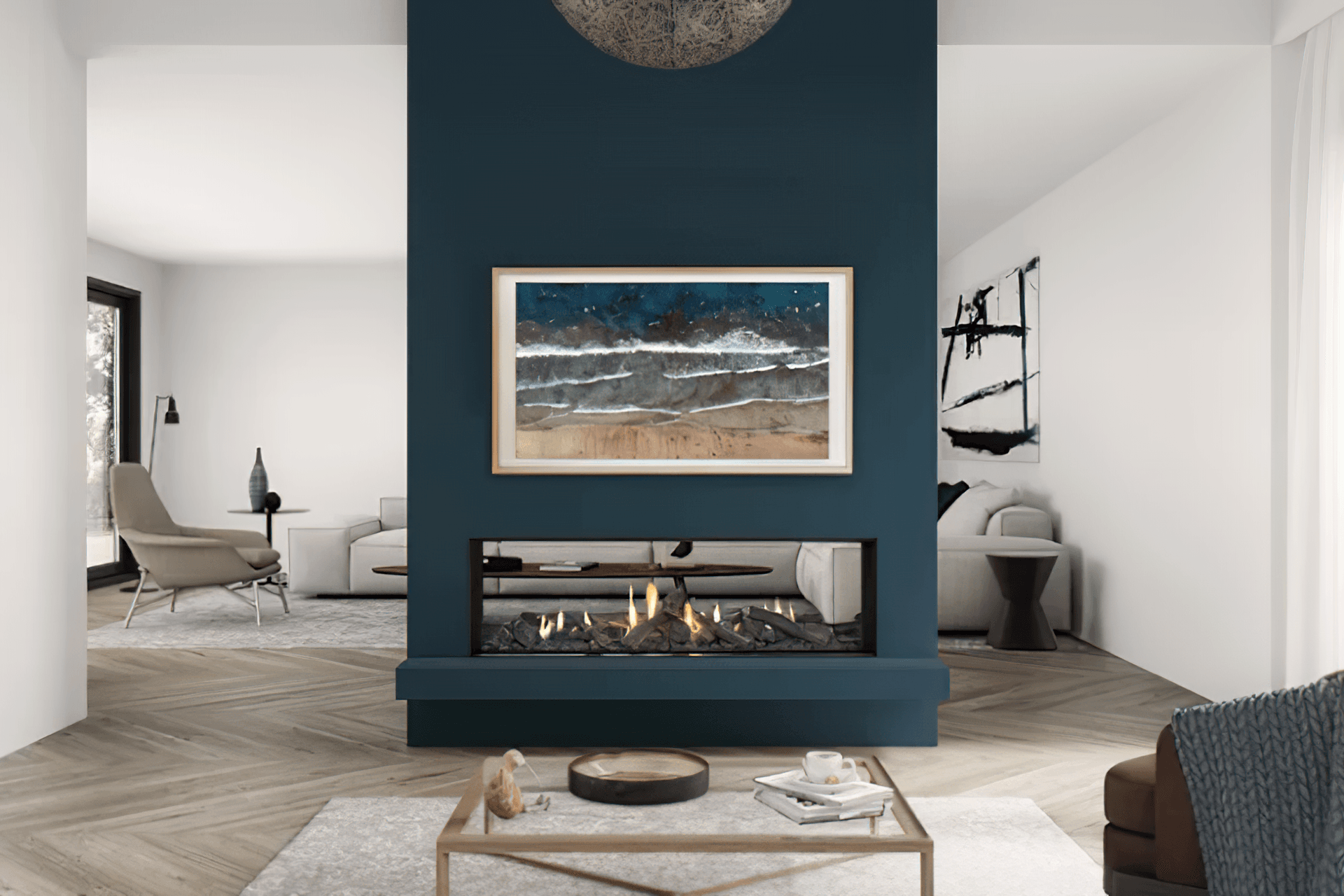 Frame TVs can be enjoyed both day and night | Escea Fireplace x Samsung The Frame TV from The Fireplace Dunedin