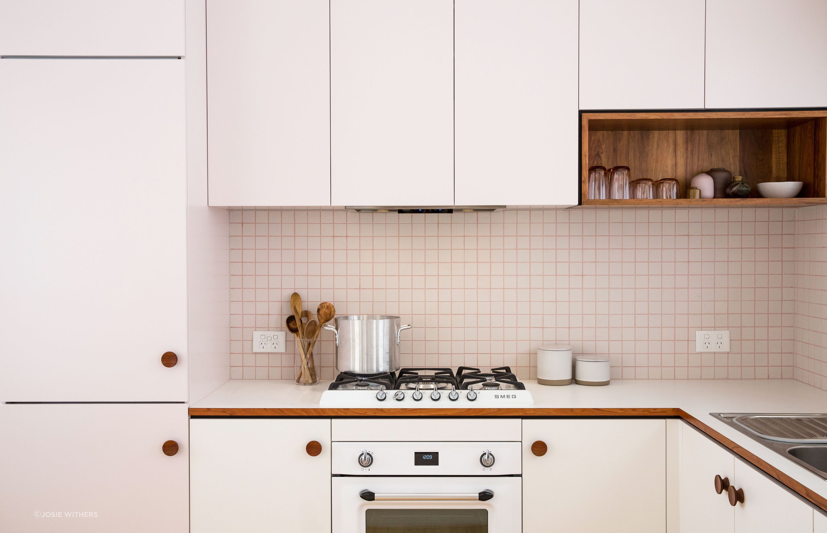Kitchen designed and made by SpaceCraft Joinery and imagery by Josie Withers.