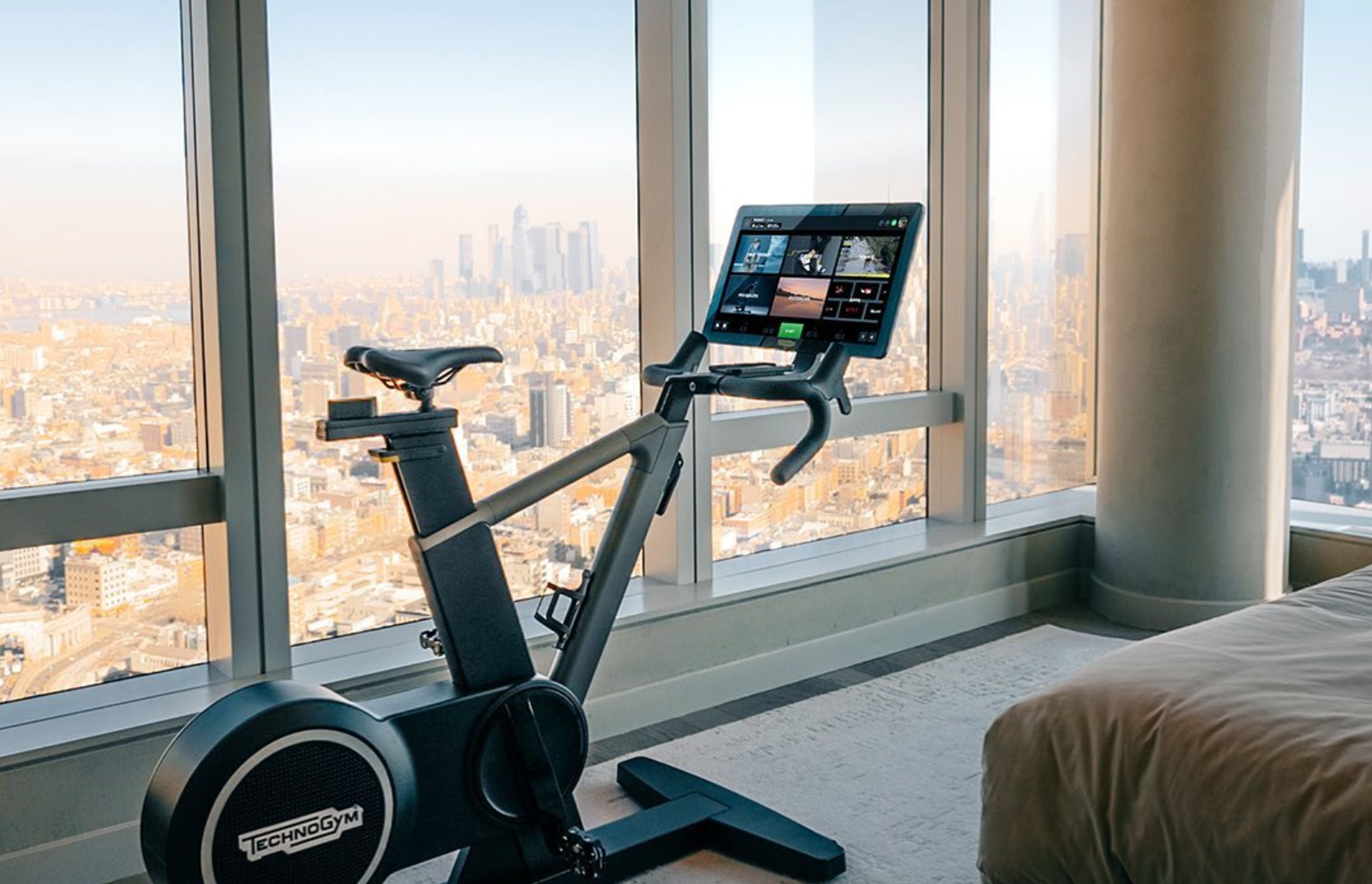 "The Technogym Ride is the first all-in-one bike with integrated display for a personalised training with your favourite apps, on-demand trainers and outdoor tracks."