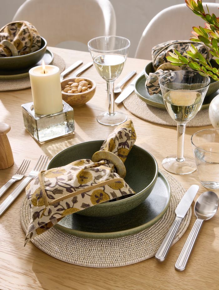 Work with West Elm to curate spaces down to the decor and dinnerware.