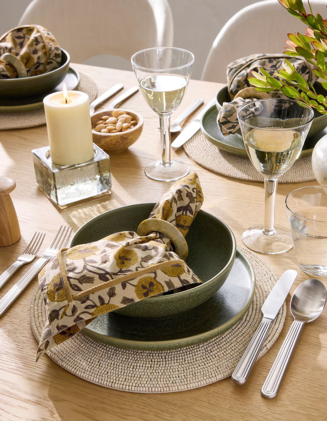 Work with West Elm to curate spaces down to the decor and dinnerware.
