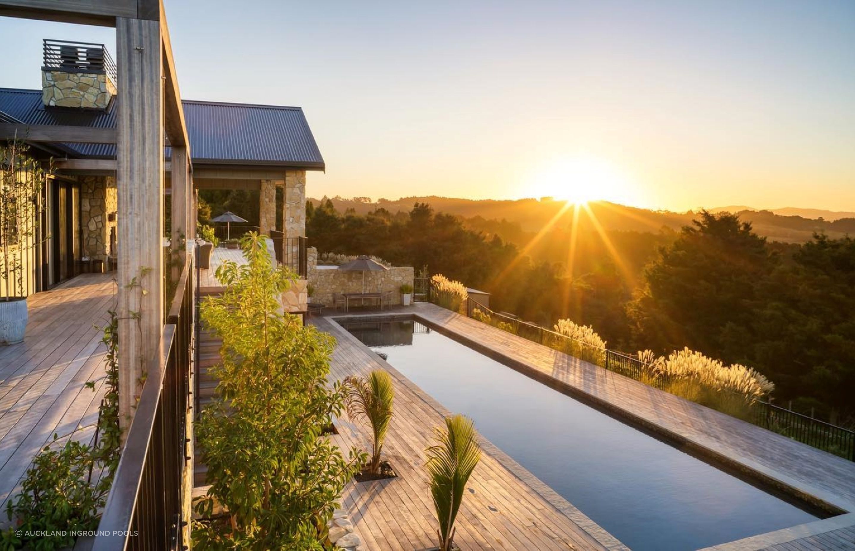 Lap pools don't get much better than this by Auckland Inground Pools.