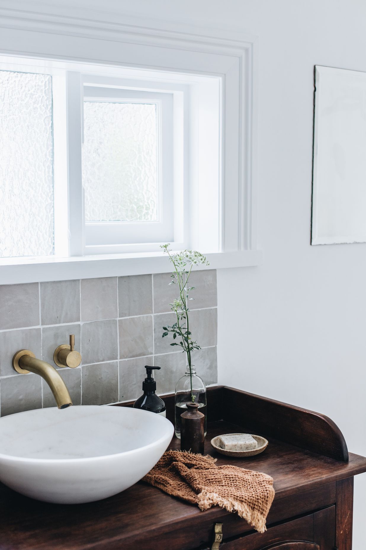 A well-ventilated bathroom is a happy one. The Repose by Tiles of Ezra | Photography by Abbie Melle