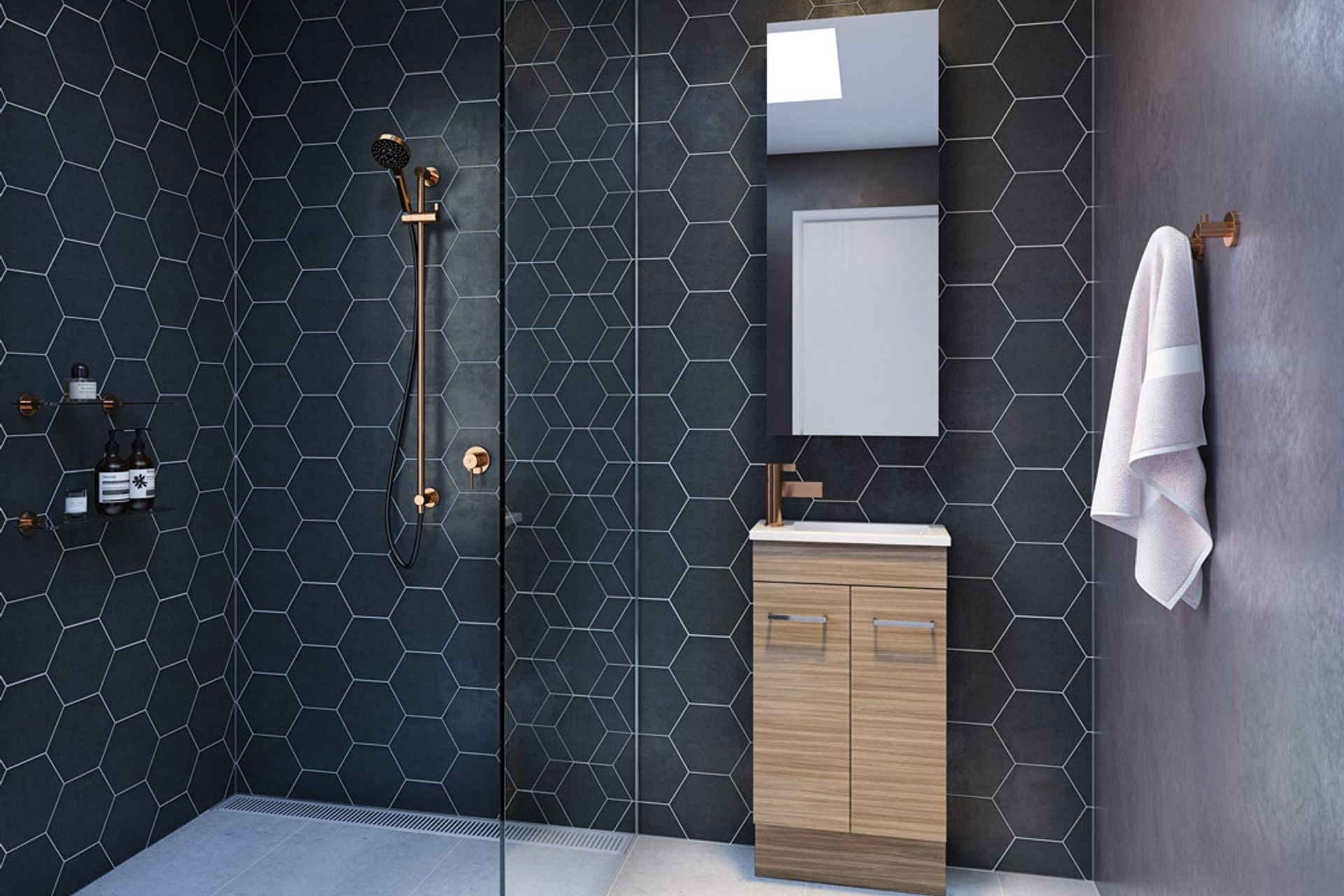 Image courtesy of Timberline Bathroom Products