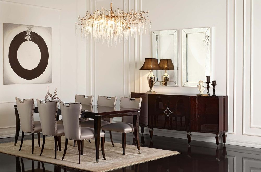 The Trevi Buffet Table shows how stylish this storage solution can be in a dining space.