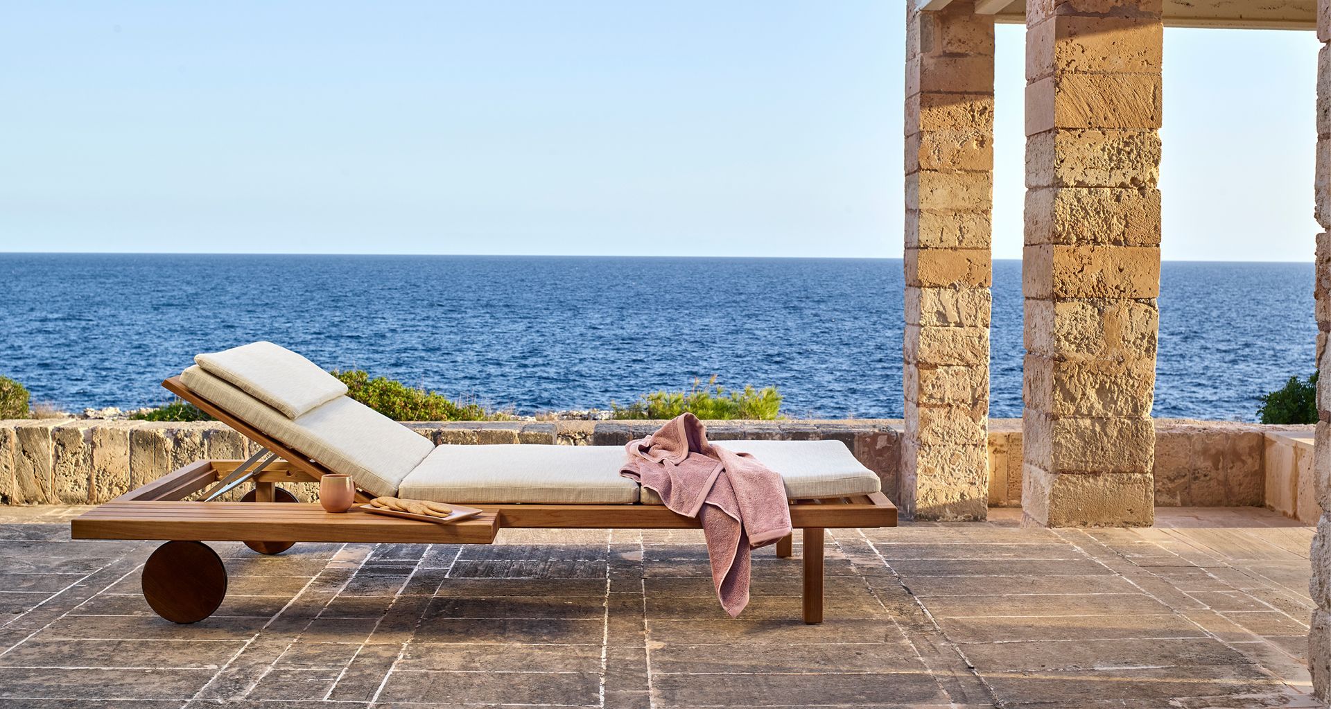 Vis-a-vis Sun Lounger by Tribu | Dawson & Co.