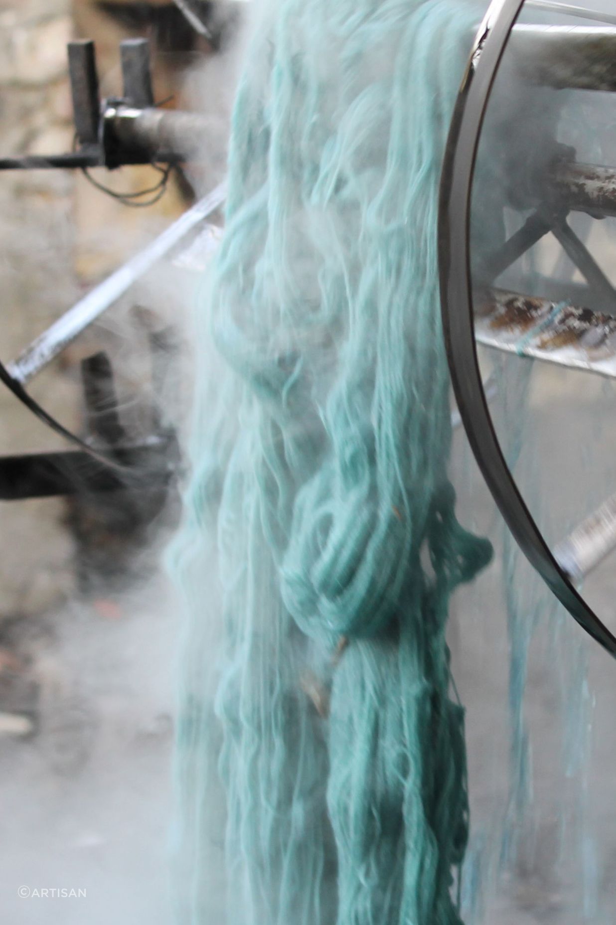 The yarn spinning, carding and washing processes employ a large industry of cottage-based artisans, keeping the handmade art form as pure and traditional as possible.
