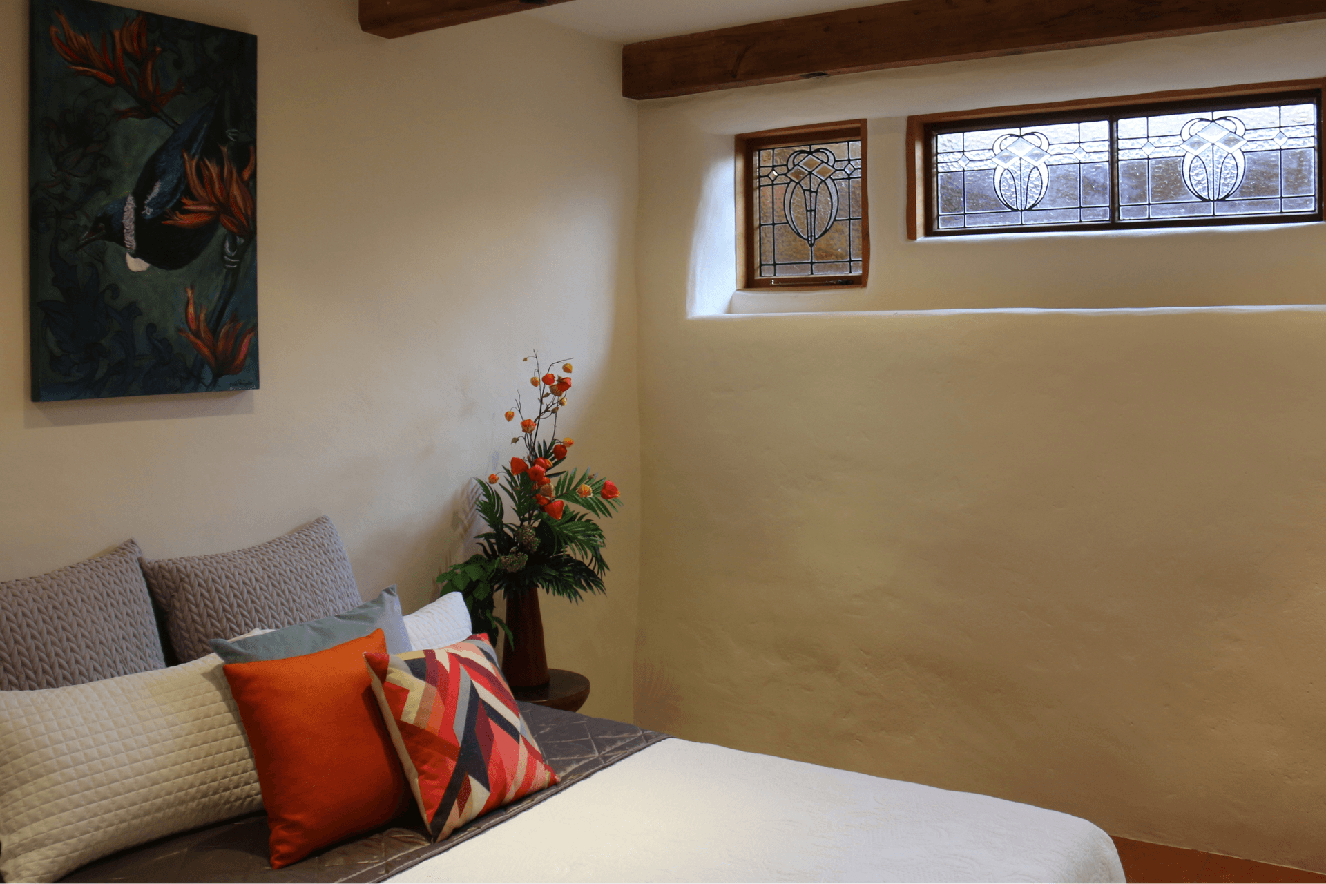 Adobe bricks have high thermal mass and are natural humidity regulators.