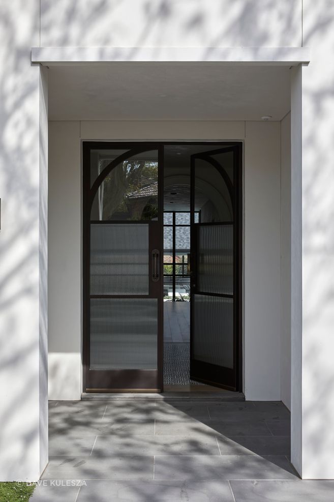 “The homeowners chose a unique colour and we colour-matched a Dulux dark bronze finish.”