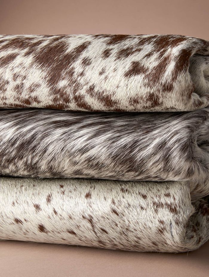  Tan reddish cowhide rug by Bagé Home