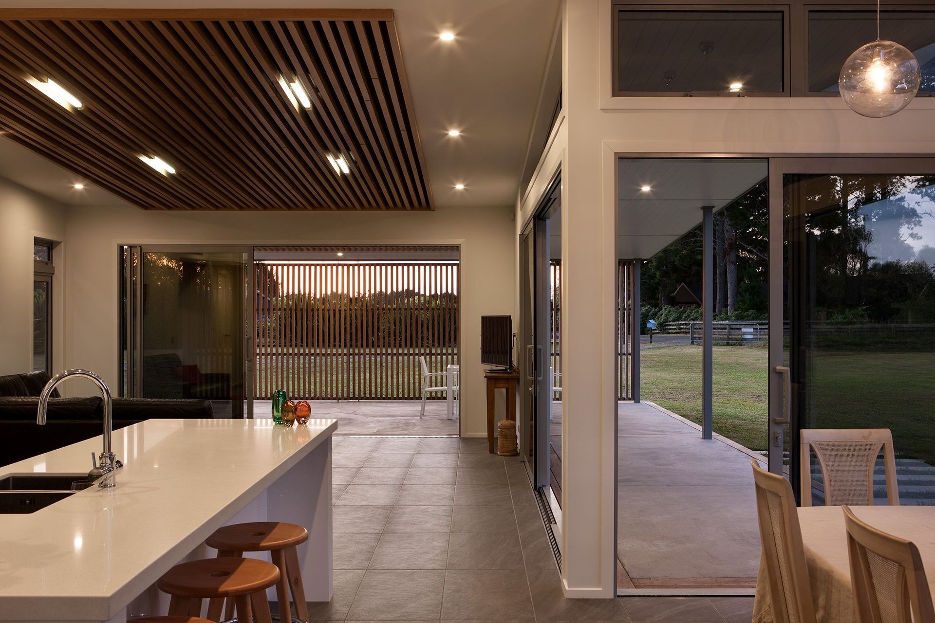 Indoor-outdoor flow is often a strong feature of contemporary home design.