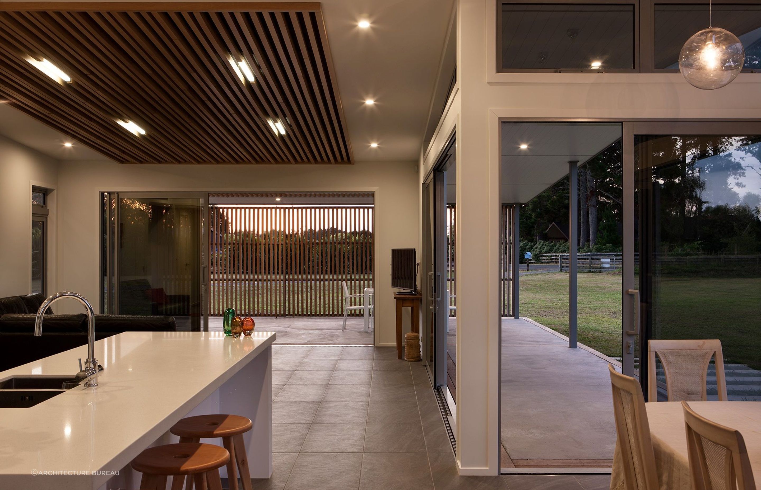 Indoor-outdoor flow is often a strong feature of contemporary home design.