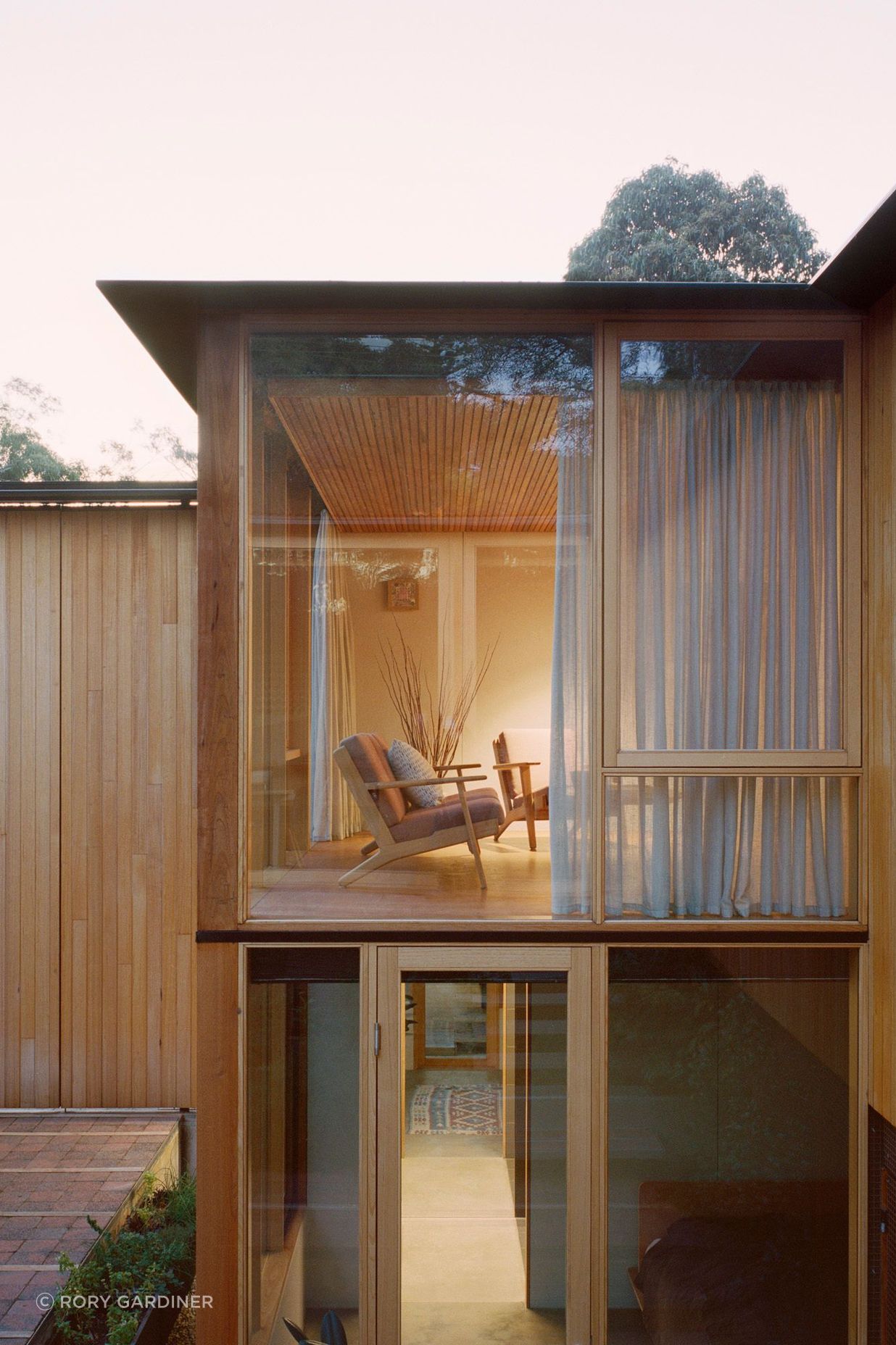 Windows frame the design picture within.