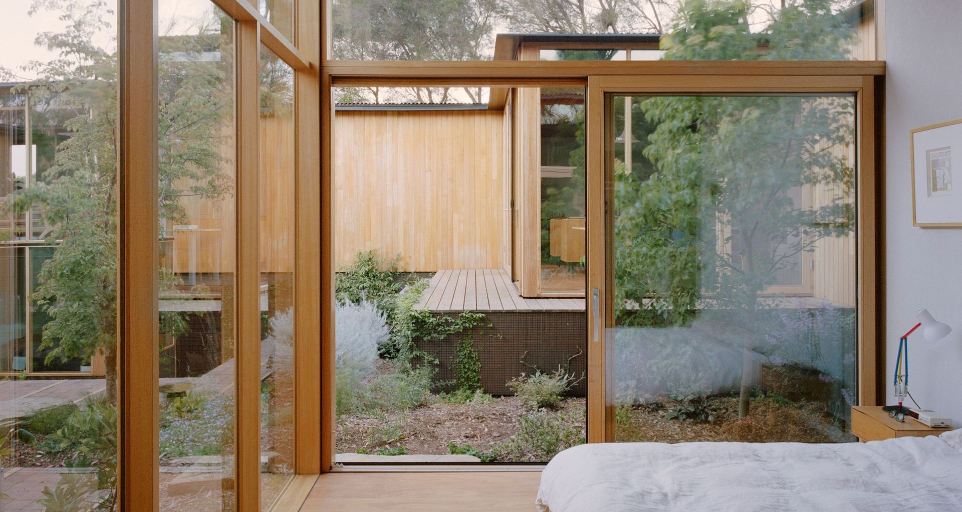 The Corner House features BINQ timber framed doors and windows.