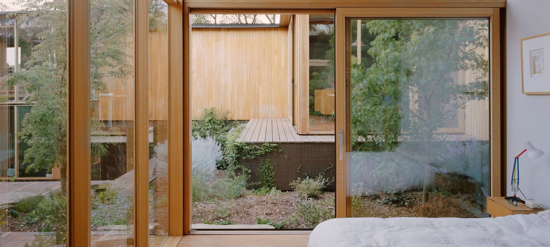 The Corner House features BINQ timber framed doors and windows.