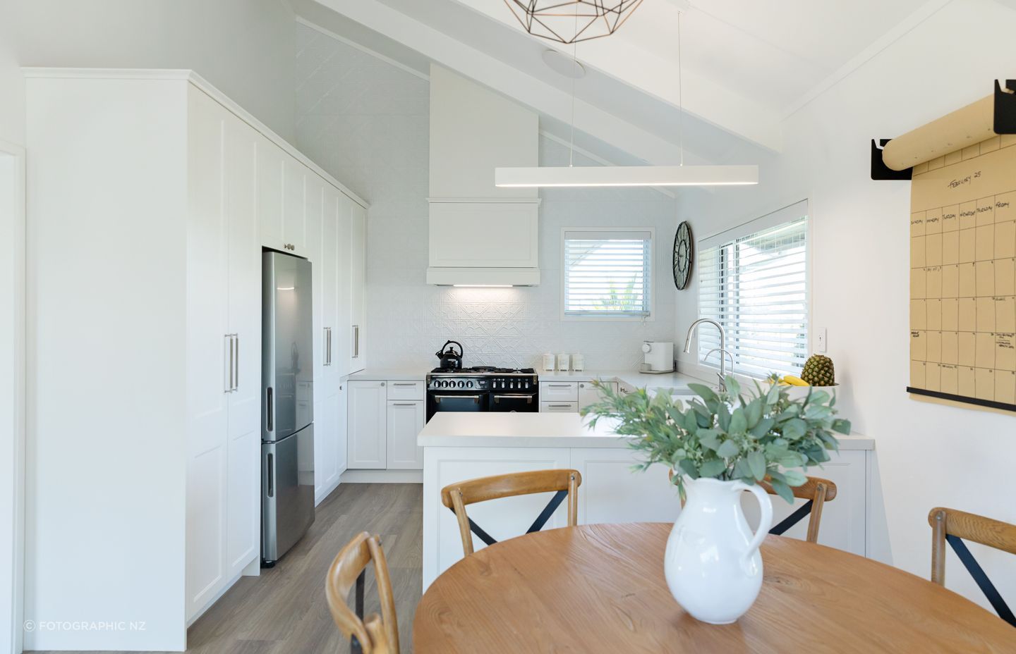 “The client wanted a space that welcomed her home, inviting her to indulge in cooking everyday meals and entertain friends and family."